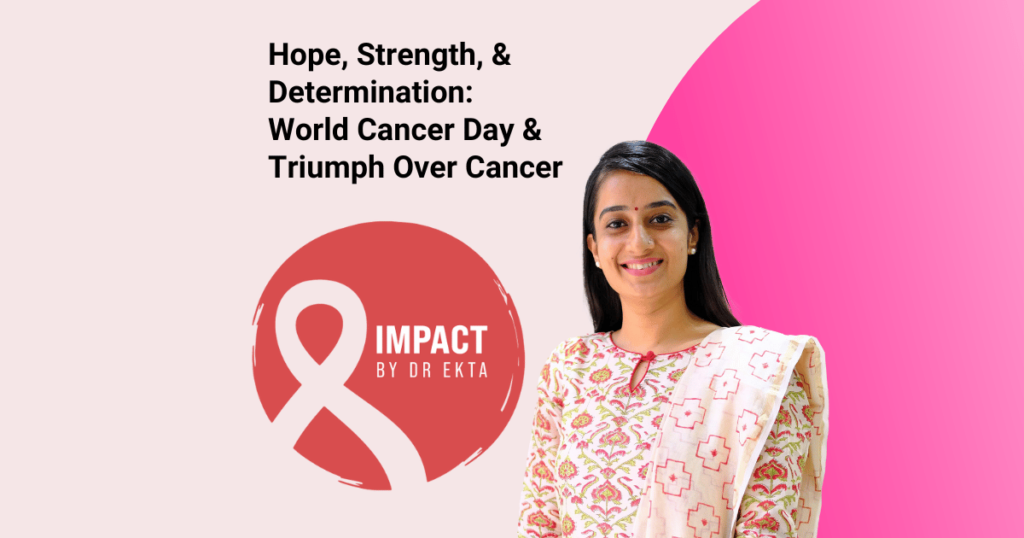 A powerful image & Blog symbolizing global solidarity and hope on World Cancer Day 2024, with individuals and communities coming together to fight cancer.